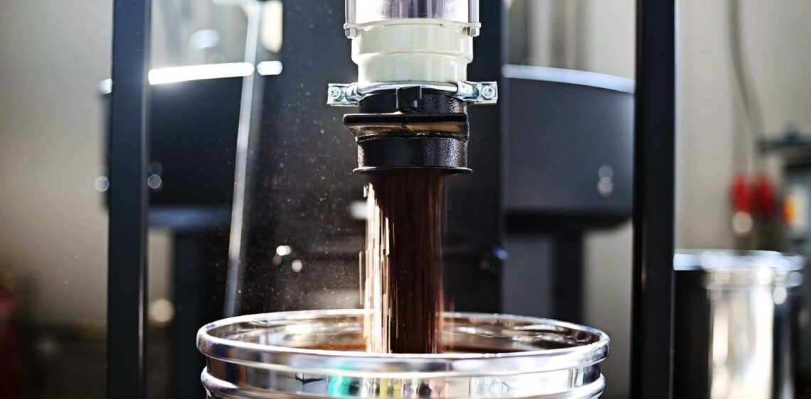Εικόνα: Απεικόνιση της διαδικασίας χαρμάνισης κόκκων καφέ. Στιγμιότυπο από εταιρικό βίντεο παραγωγής της κατηγορίας Corporate Video για εταιρία παραγωγής καφέ.